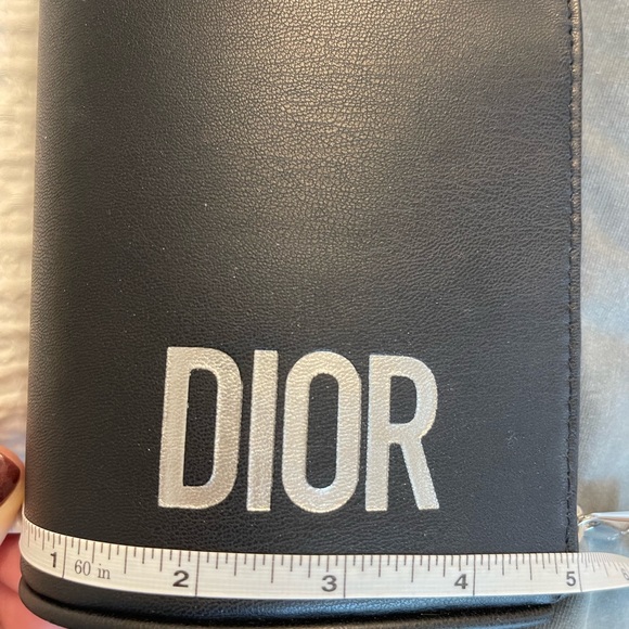 Dior crossbody and wristlet authentic with silver chains and bling charm - Picture 11 of 11